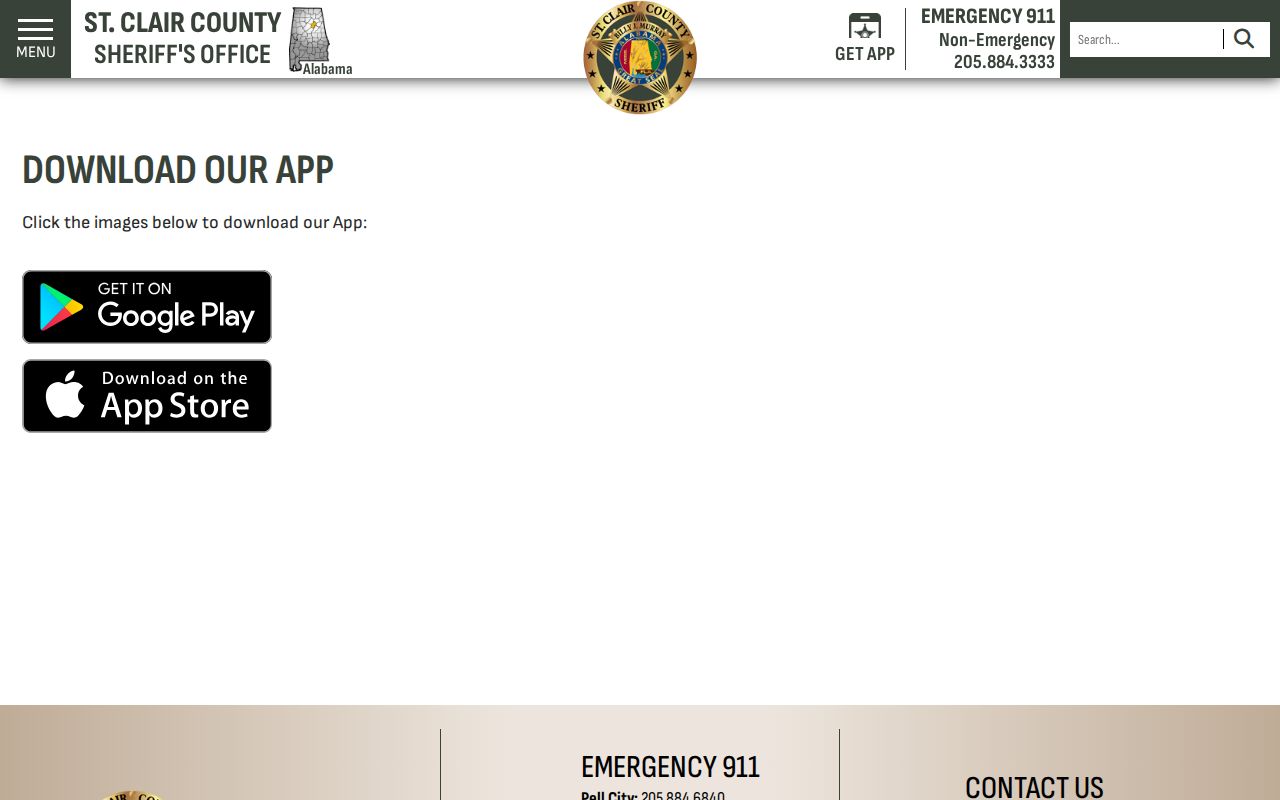 St. Clair County Sheriff app booking and roster alerts